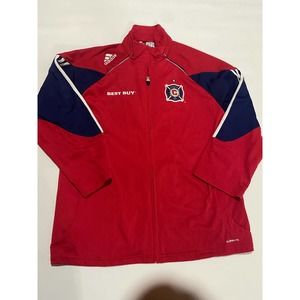 ADIDAS CHICAGO FIRE TRACK Jersey TOP Sweat shirt Jacket Mens Size Medium